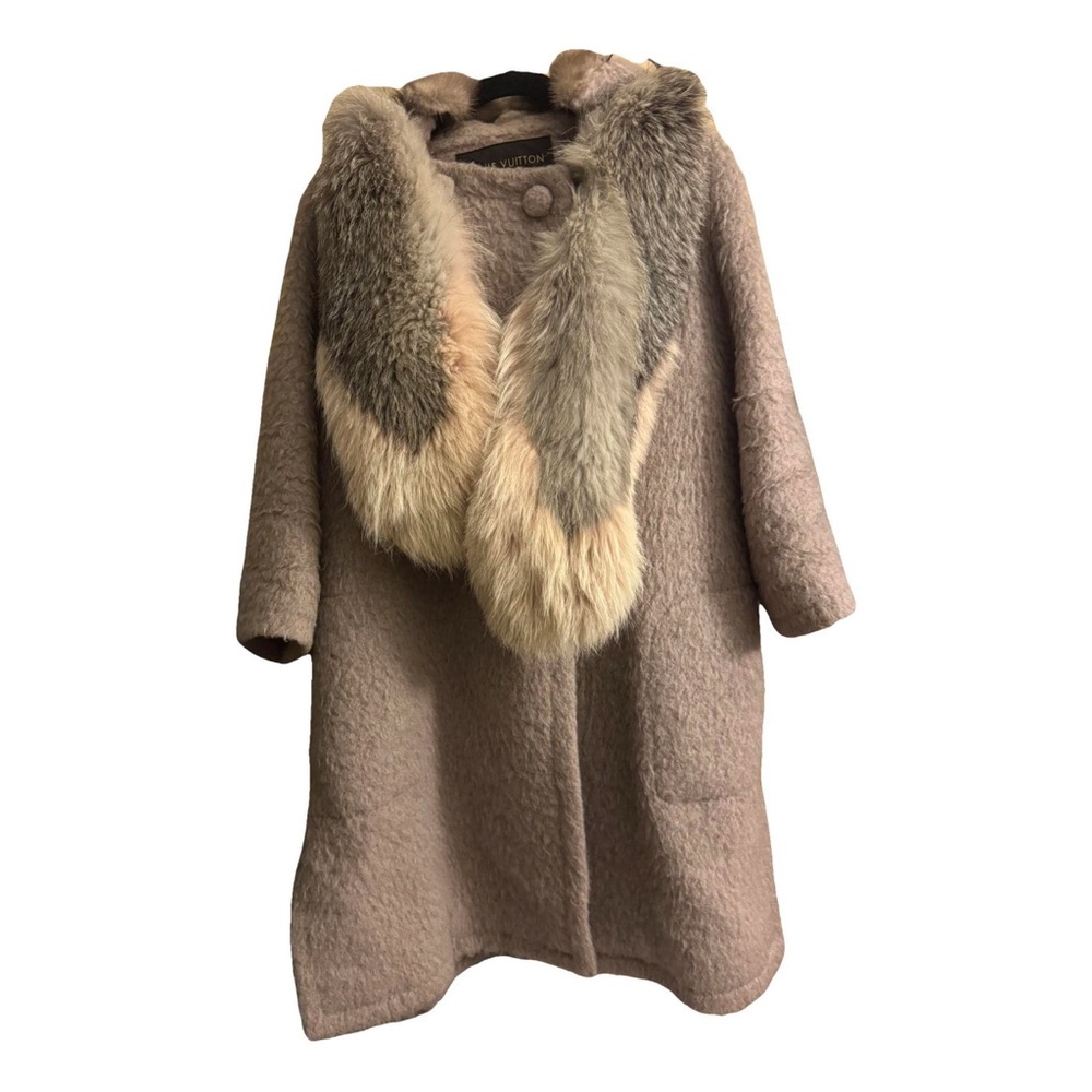 Louis Vuitton wool fur coat